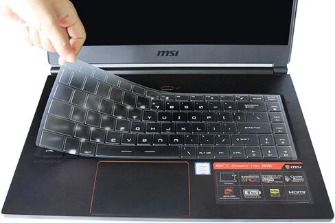 غطاء حماية للوحة المفاتيح شفاف رفيع للغاية متوافق مع كمبيوتر محمول MSI GS65 GF63 Stealth Thin Gaming مقاس 15.6 بوصة 15 بوصة، MSI PS63 P65 WP65 WS65 15.6 بوصة، كمبيوتر محمول للألعاب MSI PS42 14 بوصة in Kuwait