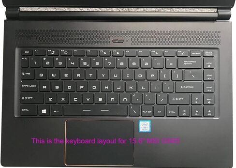 غطاء حماية للوحة المفاتيح شفاف رفيع للغاية متوافق مع كمبيوتر محمول MSI GS65 GF63 Stealth Thin Gaming مقاس 15.6 بوصة 15 بوصة، MSI PS63 P65 WP65 WS65 15.6 بوصة، كمبيوتر محمول للألعاب MSI PS42 14 بوصة in Kuwait