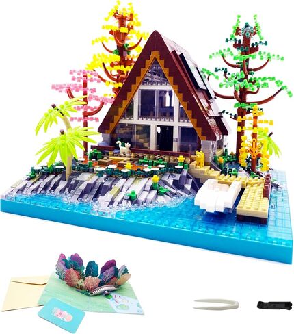 Micro Building Blocks Sets，Chinese Moon Palace Architecture and Cherry Blossom Bonsai Tree Building Toys for Adults，Japanese Sakura House Model，Creative Mini Bricks Gift for Kids 14+，2588 PCS in Saudi Arabia