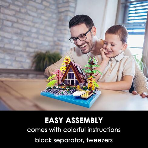 Micro Building Blocks Sets，Chinese Moon Palace Architecture and Cherry Blossom Bonsai Tree Building Toys for Adults，Japanese Sakura House Model，Creative Mini Bricks Gift for Kids 14+，2588 PCS in Saudi Arabia