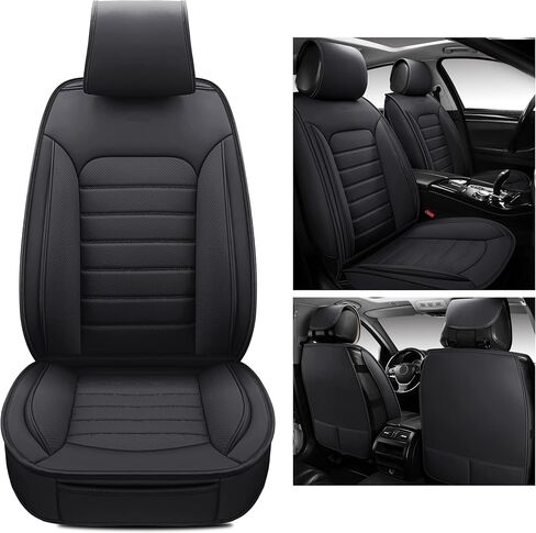 PONYJOYUP Leather Seat Covers for Cars, Waterproof Automotive Seat Covers & accessories for Cars, 5 Passenger Leatherette Car seat Covers for SUV & Universal, Interior Covers for Cars.(FULL SET-Beige) in Saudi Arabia