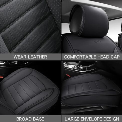 PONYJOYUP Leather Seat Covers for Cars, Waterproof Automotive Seat Covers & accessories for Cars, 5 Passenger Leatherette Car seat Covers for SUV & Universal, Interior Covers for Cars.(FULL SET-Beige) in Saudi Arabia