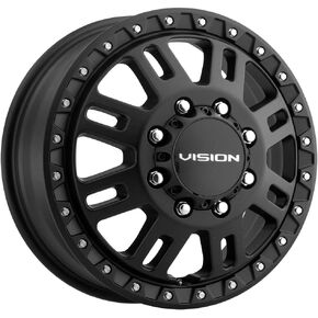 Vision 408 Manx 2 Dially Front 16x6 8x170 +115mm Satin Black Wheel Rim 16 "Inv in Kuwait