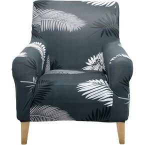 Printed Arm Chair Covers Stretch Armchair Slipcover Washable Furniture Protector Single Seat Couch Chair Cover for Living Room All-Season(Beige Plaid) in Kuwait