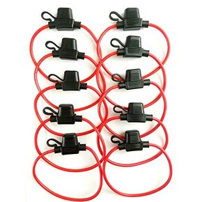 12 AWG APM/ATM Mini Blade Inline Fuse Holders (10 Pack, 12 Gauge) in Saudi Arabia