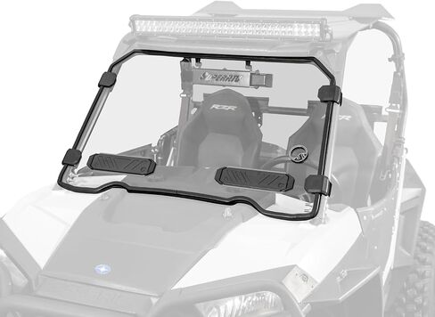 الزجاج الأمامي المتنفيس المقاوم للخدش SuperatV لسلسلة Polaris RZR 900 (2015-2020)-بناء بولي كربونات متين | يتضمن ختم لمبة مثبتة مسبقًا in Saudi Arabia