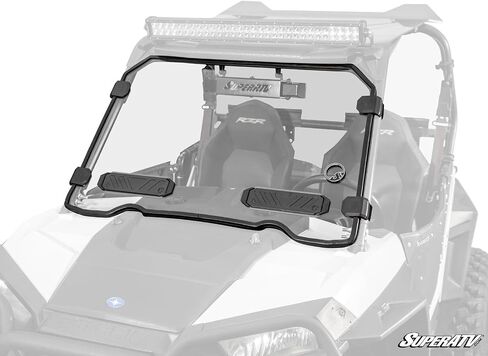 الزجاج الأمامي المتنفيس المقاوم للخدش SuperatV لسلسلة Polaris RZR 900 (2015-2020)-بناء بولي كربونات متين | يتضمن ختم لمبة مثبتة مسبقًا in Saudi Arabia