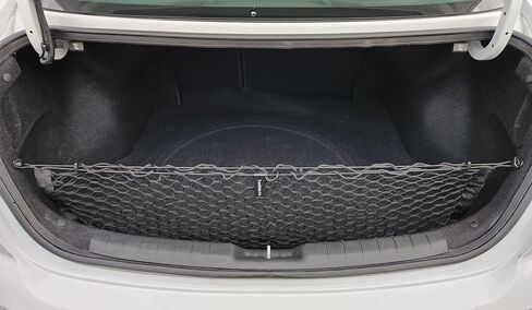 Envelope Style Elastic Trunk Mesh Cargo Net for Hyundai Elantra SE SEL Sport 2016-2025 - Premium Trunk Organizer and Storage - Luggage Net for Sedan - Best Car Organizer for Hyundai Elantra (AD) in Saudi Arabia