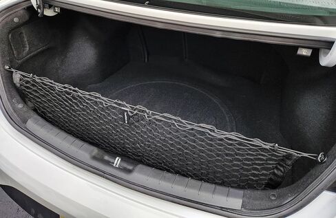 Envelope Style Elastic Trunk Mesh Cargo Net for Hyundai Elantra SE SEL Sport 2016-2025 - Premium Trunk Organizer and Storage - Luggage Net for Sedan - Best Car Organizer for Hyundai Elantra (AD) in Saudi Arabia