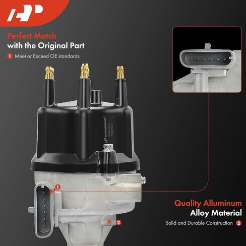 موزع الإشعال A-premium مع CAP و Rotor متوافق مع Ford F-150 F-250 F-350 E-150 E-250 Eonoline Club Wagon E-350 Econoline in Saudi Arabia