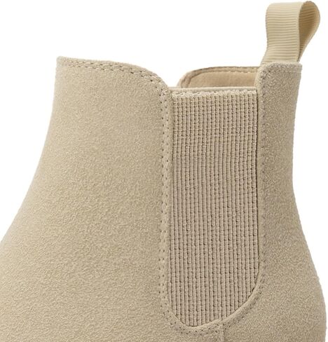 منصة Athlefit Girls Ongle Boots Kids Slip on Chelsea Wedge Booties for Toddler Little Kid Big Kid in Saudi Arabia