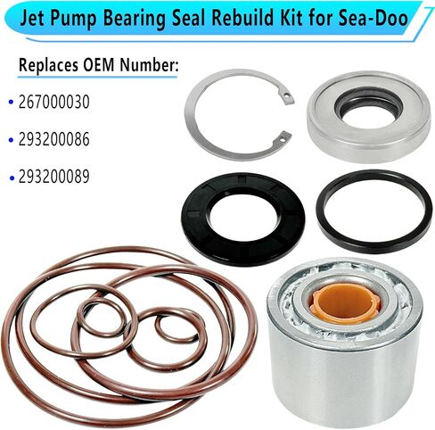طائرة مضخة نفاثة محمل طقم إعادة بناء Sea-Doo GTI 90 130 155 GTR 215 230 GTS 90 GTX 155 170 215 300 RXT 215 230 260 300 RXP 215 300 in Saudi Arabia