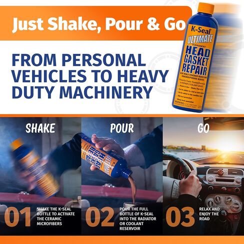 K-Seal Ultimate Head Gasket & Block Repair | Seal & Fix Coolant Leaks, 472ml in Saudi Arabia