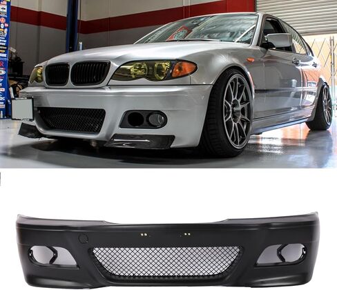 PENSUN M3 Style Front Bumper Covers Fit for 1999-2005 BMW E46 SEDAN Wagon in Saudi Arabia