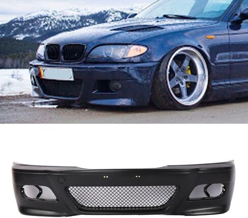 PENSUN M3 Style Front Bumper Covers Fit for 1999-2005 BMW E46 SEDAN Wagon in Saudi Arabia