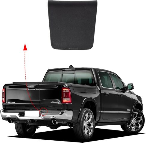 Car الخلفية الخلفية يمين الغطاء خطاف السحب ل Dodge RAM 1500 DT (نمط الجسم الجديد) 2019 2020 2021 2022 68299112AC (أسود غير لامع ، جانب الراكب الأيمن) in Saudi Arabia