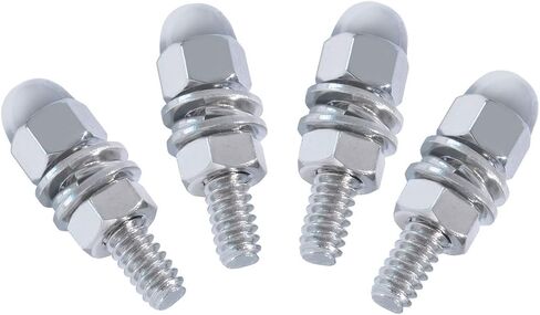 GG Grand General 50521 Chrome Bullet Nut Set-Bulk Pack ، مجموعة من 4 in Kuwait