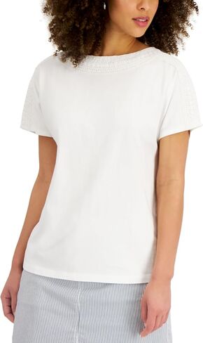 Karen S Womens Crochet Trim Top in Saudi Arabia