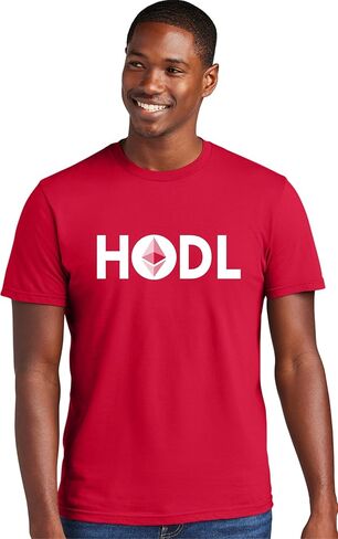Go All Out Adult HODL Ethereum Hold ETH Crypto Deluxe Soft T-Shirt in Kuwait