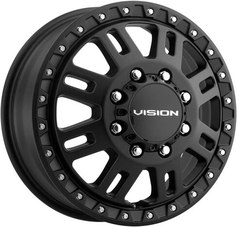 Vision 408 Manx 2 Dually Front 16x6 8x170 +115mm Satin Black Wheel Rim 16" Inch in Saudi Arabia