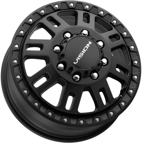 Vision 408 Manx 2 Dually Front 16x6 8x170 +115mm Satin Black Wheel Rim 16" Inch in Saudi Arabia