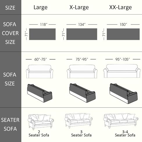 VClife Boho Couch Cover, Washable Sofa Cover for Dog, Non Slip Couch Covers for 2 Cushion Couch, Modern Khaki Creamy White Geometric Sofa Slipcovers Multi-Functional Furniture Protector 71'' x 118'' in Saudi Arabia