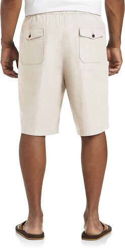 Oak Hill by DXL Men's Big and Tall-blend Shorts Shorts Natural 1XL in Kuwait