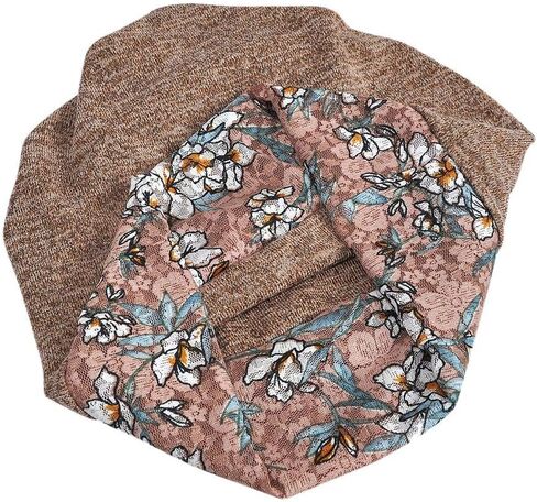 Women's Floral Pattern Beanie Hat Cotton Lace Skull Cap in Saudi Arabia