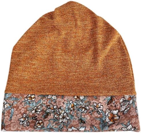 Women's Floral Pattern Beanie Hat Cotton Lace Skull Cap in Saudi Arabia
