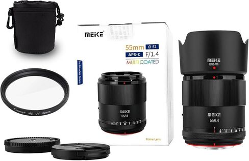 Meike 33mm F1.4 E-Mount Large Aperture Auto Focus APS-C STM Prime Portrait Lens for Sony E-Mount Cameras ZV-E10 ZVE10II A6700 A6600 A6500 A6400 A6300 A5000 A5100 A6100 A6000 in Kuwait
