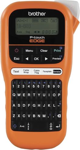 مجموعة مقاول Brother PT-E110BP: P-Touch Handheld Industrial Label Printer بالإضافة إلى 3 أشرطة (علامات تصل إلى 12 مم) in Kuwait