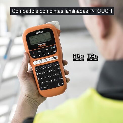 مجموعة مقاول Brother PT-E110BP: P-Touch Handheld Industrial Label Printer بالإضافة إلى 3 أشرطة (علامات تصل إلى 12 مم) in Kuwait