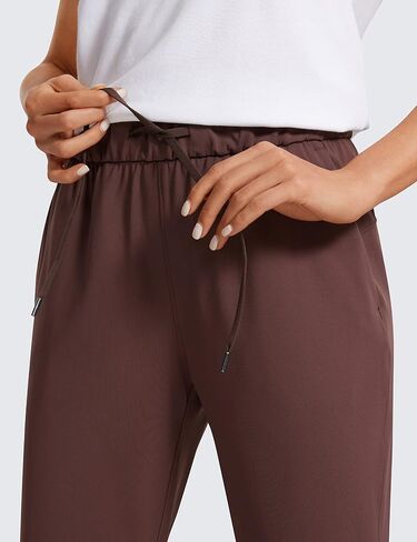 CRZ YOGA Womens 4-Way Stretch Pants Tall 29" - Sweatpants Travel Outdoor Workout Athletic Pockets Trousers in Saudi Arabia