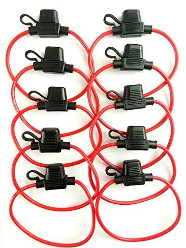12 AWG APM/ATM MINI Blade Inline Fuse Holders (10 Pack ، 12 Gauge) in Saudi Arabia