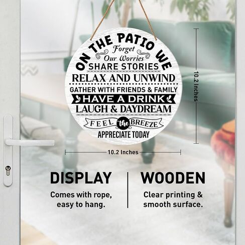 ديكور حائط لافتة الشرفة، ديكور لافتة الشرفة للباب الخارجي والأمامي الخلفي والشرفة والفناء الخلفي وديكورات الحائط الريفية، نحن فقط نضعها على الشرفة in Saudi Arabia