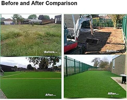 Petgrow Realistic Artificial Grass Rug - Indoor Outdoor Garden Lawn Landscape Synthetic Turf Mat - Thick Fake Grass Rug - 13 X 82FT(1066 Square FT) in Saudi Arabia