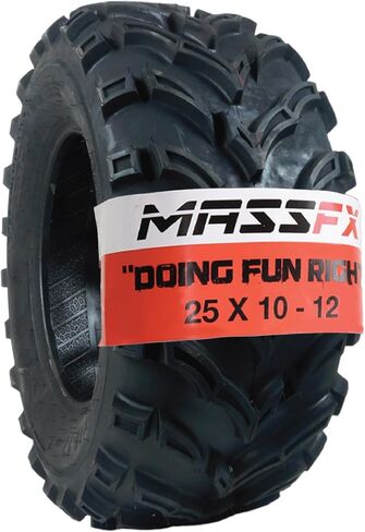 New Massfx MS Single ATV/UTV إطار 25 X10-12 الخلفي ، 25x10x12 25x10/12 in Kuwait