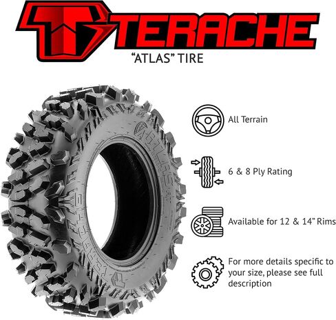 28x9-12 ATV UTV 28x9x12 All Terrain Tires 8 PR TE-AT - PAIR of 2 in Saudi Arabia