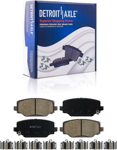 Detroit Axle - Rear Brake Kit for Dodge Grand Caravan Journey Chrysler Town & Country VW Routan Replacement Brakes Rotors and Ceramic Brake Pads : 12.91" inch Rotor in Saudi Arabia