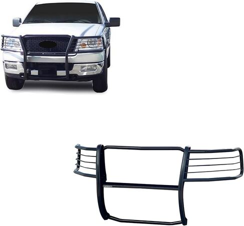 Black Horse Grille Brush Guard Guard Modular Black متوافق مع 2004-2008 Ford F-150-17FP28MA in Saudi Arabia