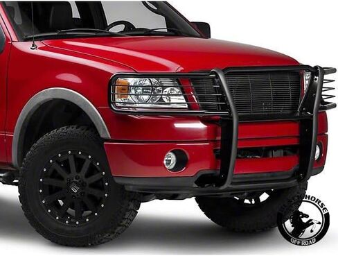 Black Horse Grille Brush Guard Guard Modular Black متوافق مع 2004-2008 Ford F-150-17FP28MA in Saudi Arabia