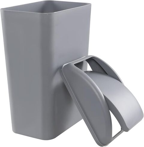 سلة مهملات بلاستيكية سعة 3.5 جالون من Esdiplot مع غطاء علوي متأرجح، سلة مهملات ذات غطاء متأرجح رفيع، F in Kuwait