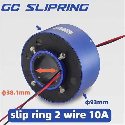 Conductive Slip Ring via Hole 38.1mm2 Wire 10A Slip Ring Brush Collector Ring in Saudi Arabia
