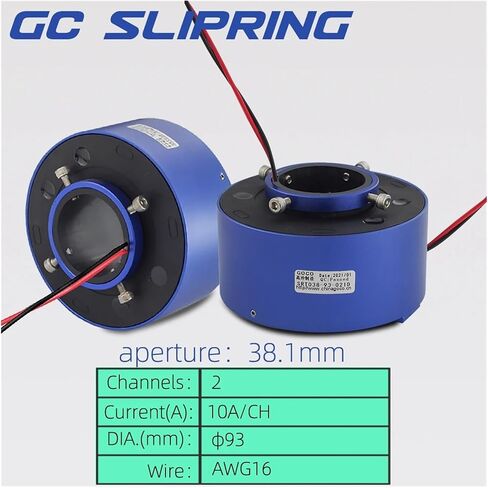 Conductive Slip Ring via Hole 38.1mm2 Wire 10A Slip Ring Brush Collector Ring in Saudi Arabia