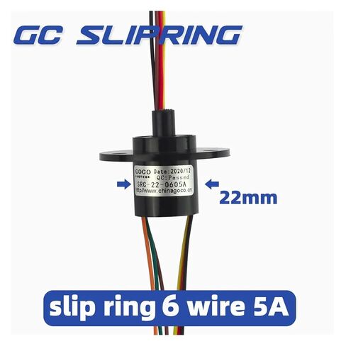 انزلاق عصابة جامع حلقة قليدة فرشاة فرشاة الكربون مفصل 6 أسلاك 5 أ تيار in Kuwait