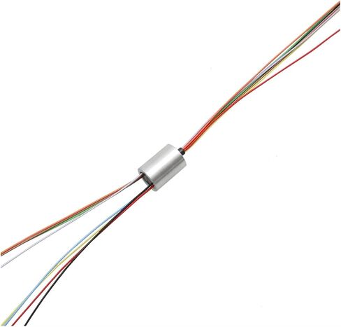 1 PCS Model Robot Anchor Fish 360 Degree Rotating Slip Ring Outer Diameter 8.5mm Miniature Metal Conductive Slip Ring Rotating Joint(Dia 8.5mm 4CH 2A) in Saudi Arabia