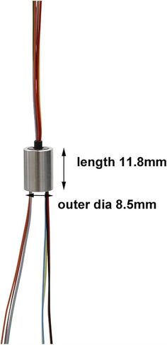 1 PCS Model Robot Anchor Fish 360 Degree Rotating Slip Ring Outer Diameter 8.5mm Miniature Metal Conductive Slip Ring Rotating Joint(Dia 8.5mm 4CH 2A) in Saudi Arabia