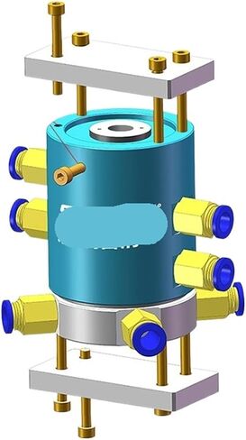 1 PCS Rotary Joint 4 Channels Conductive Rotary Slip Ring 6-56 Wire 2A 5A(4 Passage 12CH 5A) in Kuwait