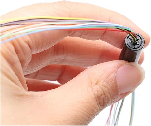 1 PCS Diameter 8.4mm 6mm Slip Ring 12 Channel 2A Mini Rotary Joint 12 Wire Connector Slip Ring Parts for Remote Control Drone Robot Universal Joint(Dia.8.4mm 12CH 2A) in Saudi Arabia