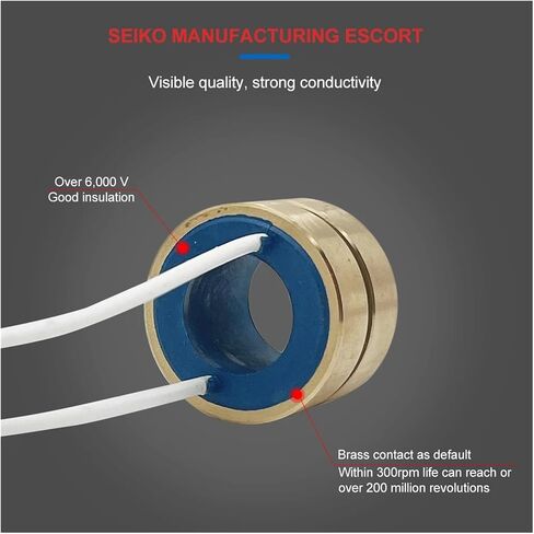 1 Pcs 14x28x48 Alternator Brush Slip Ring Collector 2 Wire Rotary for Marshmallow Machine(16.4x30x22-2) in Saudi Arabia